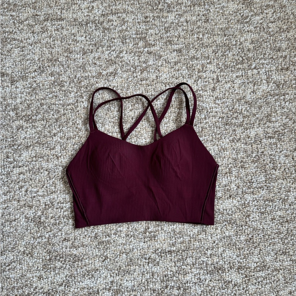 Lululemon Like A Cloud Ribbed Longline Bra light support B/C Cup